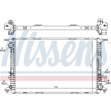 Nissens | Kühler, Motorkühlung | 60327