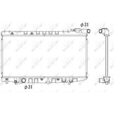 NRF | Kühler, Motorkühlung | 526712
