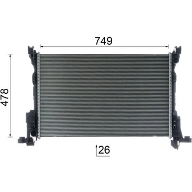 Mahle | Kühler, Motorkühlung | CR 2637 000P