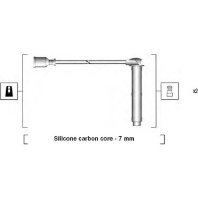 Magneti Marelli | Zündleitungssatz | 941255180828