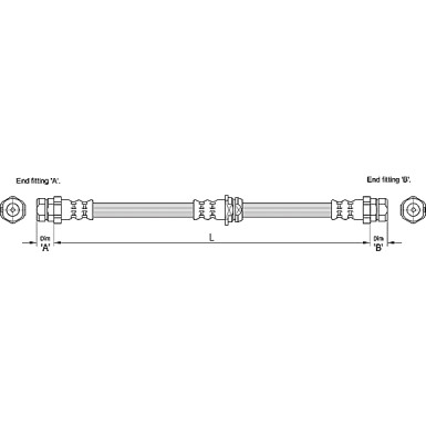 Metzger | Bremsschlauch | 4110248