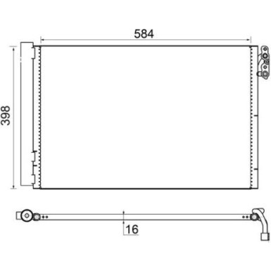 Mahle | Kondensator, Klimaanlage | AC 413 001S