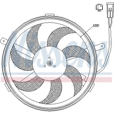 Nissens | Lüfter, Motorkühlung | 85631