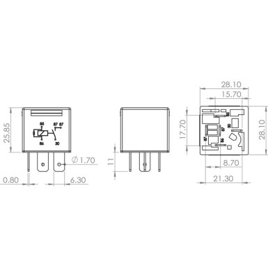 BOSCH | Relais, Arbeitsstrom | 0 986 AH0 204