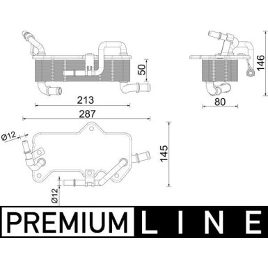 Mahle | Ölkühler, Automatikgetriebe | CLC 285 000P