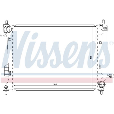 Nissens | Kühler, Motorkühlung | 67609