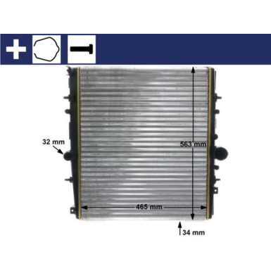 Mahle | Kühler, Motorkühlung | CR 1437 000S