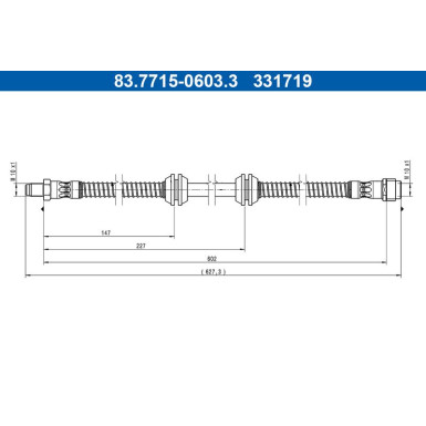 ATE | Bremsschlauch | 83.7715-0603.3