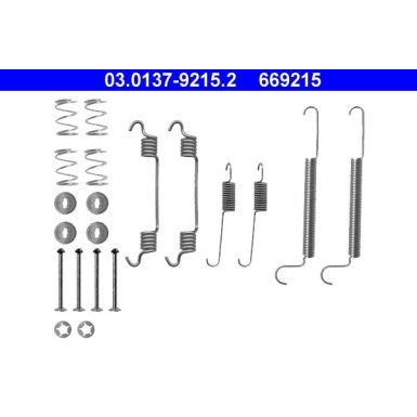 ATE | Zubehörsatz, Bremsbacken | 03.0137-9215.2