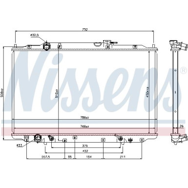 Nissens | Kühler, Motorkühlung | 69477