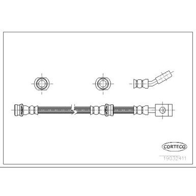 Corteco | Bremsschlauch | 19032411