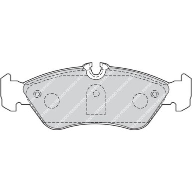 Ferodo | Bremsbelagsatz, Scheibenbremse | FVR1876