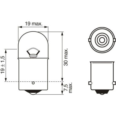 BOSCH | Glühlampe | 1 987 301 019