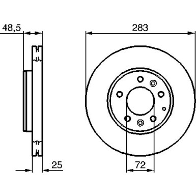 BOSCH | Bremsscheibe | 0 986 479 132