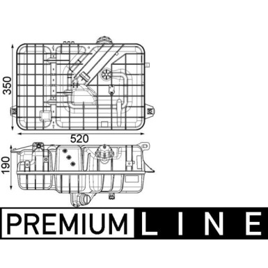 Mahle | Ausgleichsbehälter, Kühlmittel | CRT 235 000P