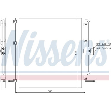 Nissens | Kondensator, Klimaanlage | 94257