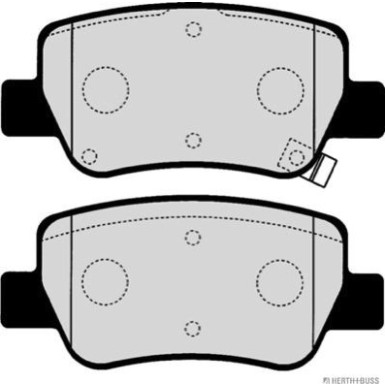 Herth+Buss Jakoparts | Bremsbelagsatz, Scheibenbremse | J3612040