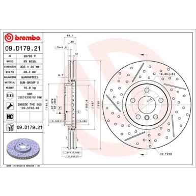 Brembo | Bremsscheibe | 09.D179.21