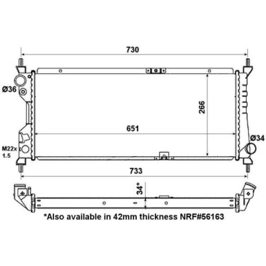 NRF | Kühler, Motorkühlung | 507522