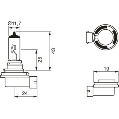 BOSCH | Glühlampe, Fernscheinwerfer | 1 987 302 084