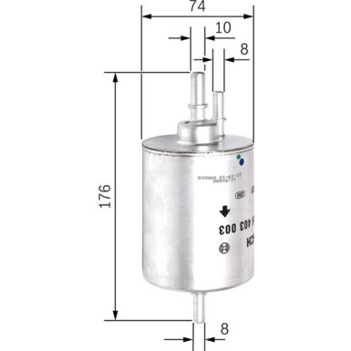 BOSCH | Kraftstofffilter | F 026 403 003