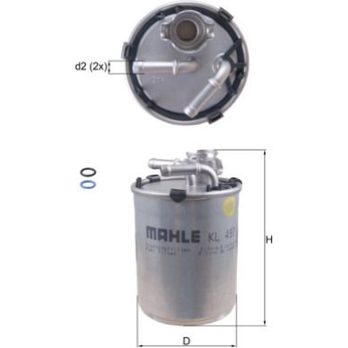 Knecht | Kraftstofffilter | KL 497D