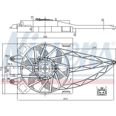 Nissens | Lüfter, Motorkühlung | 85150