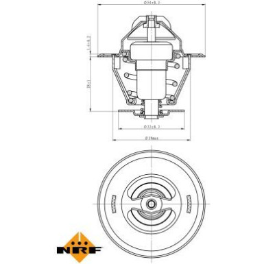 NRF | Thermostat, Kühlmittel | 725161