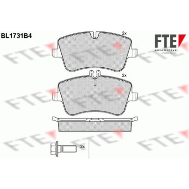 FTE | Bremsbelagsatz, Scheibenbremse | 9010320