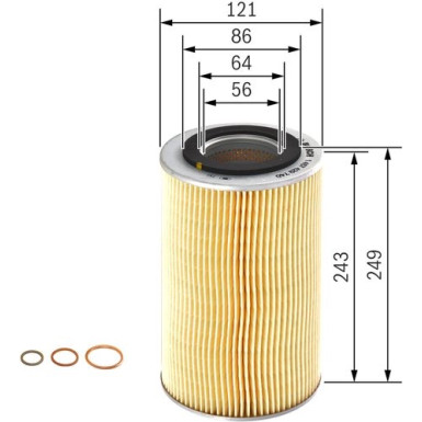 BOSCH 1 457 429 740 Ölfilter