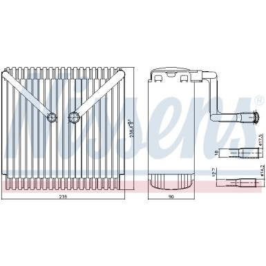 Nissens | Verdampfer, Klimaanlage | 92015