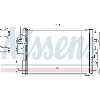 Nissens | Kondensator, Klimaanlage | 940322