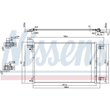 Nissens | Kondensator, Klimaanlage | 940479