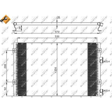 NRF | Kondensator, Klimaanlage | 35608