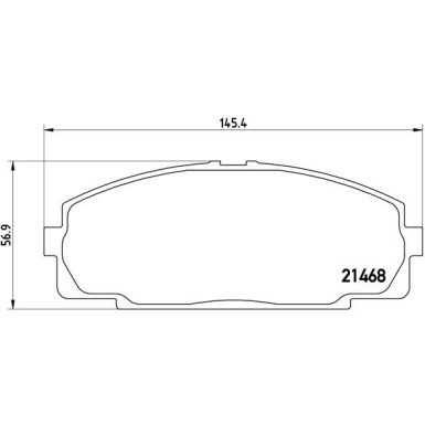 Brembo | Bremsbelagsatz, Scheibenbremse | P 83 092