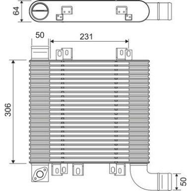 Valeo | Ladeluftkühler | 818398