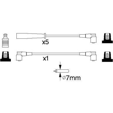 BOSCH | Zündleitungssatz | 0 986 356 753