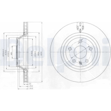 Delphi | Bremsscheibe | BG4090