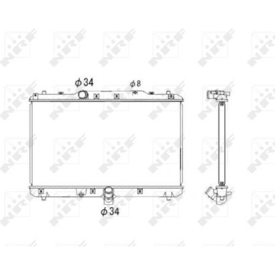 NRF | Kühler, Motorkühlung | 53579