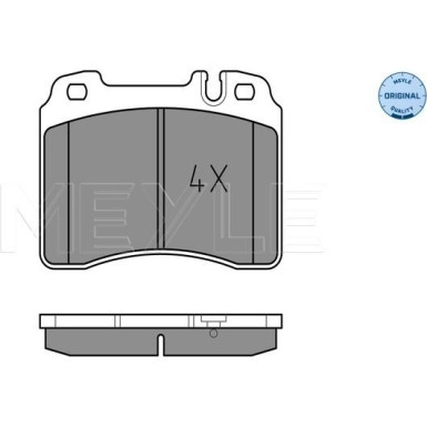 Meyle | Bremsbelagsatz, Scheibenbremse | 025 211 5317