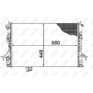 NRF | Kühler, Motorkühlung | 58479