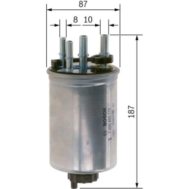 BOSCH | Kraftstofffilter | F 026 402 113