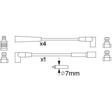 BOSCH | Zündleitungssatz | 0 986 356 886