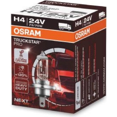 Osram | Glühlampe, Fernscheinwerfer | Truckstar® PRO H4 Faltschachtel | 64196TSP