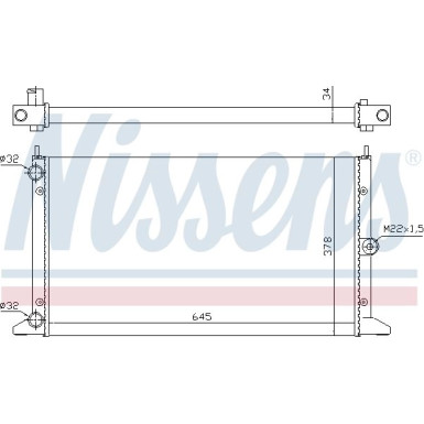 Nissens | Kühler, Motorkühlung | 67305