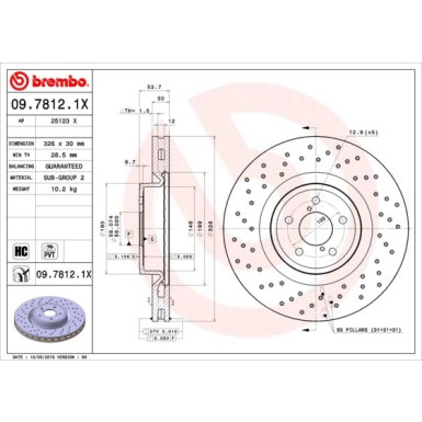 Brembo | Bremsscheibe | 09.7812.1X