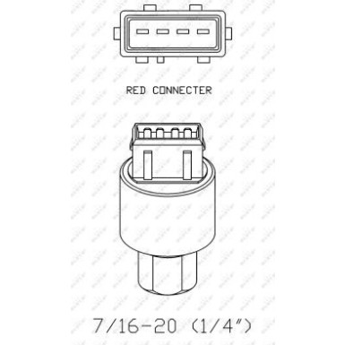 NRF | Druckschalter, Klimaanlage | 38936