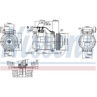 Nissens | Kompressor, Klimaanlage | 89699