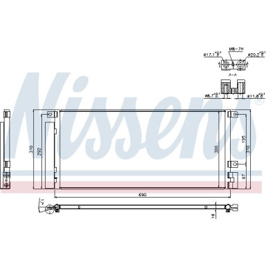 Nissens | Kondensator, Klimaanlage | 940388