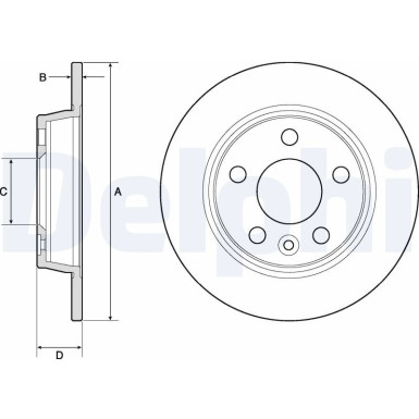 Delphi | Bremsscheibe | BG3026